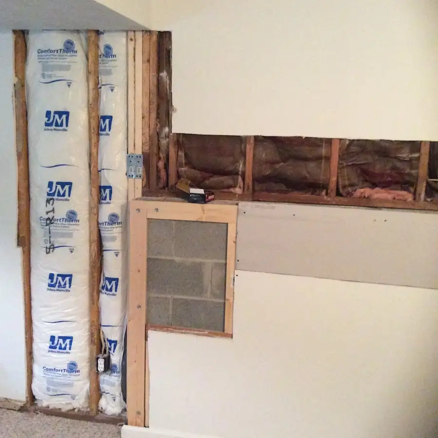 Wall insulation replacement during Contents Cleaning & Restoration in Del Aire